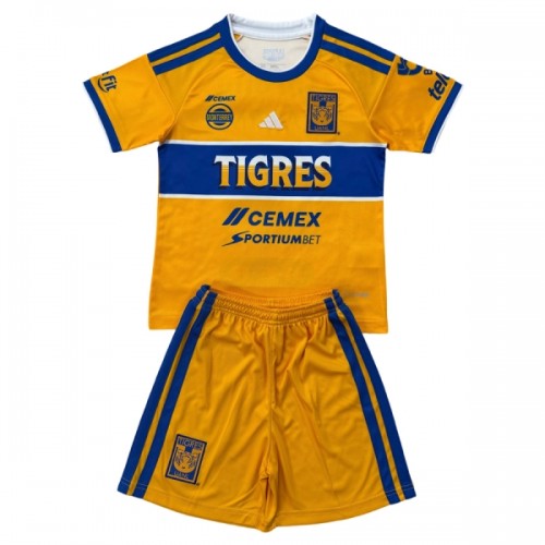 Fotballtrøye Tigres UANL Hjemmedrakt 2026-27 Kortermet - Barn(+ Shorts) Fotballtrøye Tigres UANL Hjemmedrakt 2026-27 Kortermet - Barn(+ Shorts)