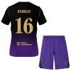 Fotballtrøye FC Barcelona Rodrigo 16 Bortedrakt 2026-27 Kortermet - Barn(+ Shorts)