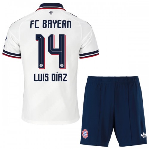 Fotballtrøye FC Bayern München Luis Diaz 14 Bortedrakt 2026-27 Kortermet - Barn(+ Shorts) Fotballtrøye FC Bayern München Luis Diaz 14 Bortedrakt 2026-27 Kortermet - Barn(+ Shorts)