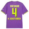 Fotballtrøye Borussia Dortmund N. Schlotterbeck 4 Tredjedrakt 2026-27 Kortermet Fotballtrøye Borussia Dortmund N. Schlotterbeck 4 Tredjedrakt 2026-27 Kortermet
