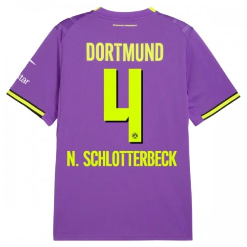 Fotballtrøye Borussia Dortmund N. Schlotterbeck 4 Tredjedrakt 2026-27 Kortermet Fotballtrøye Borussia Dortmund N. Schlotterbeck 4 Tredjedrakt 2026-27 Kortermet