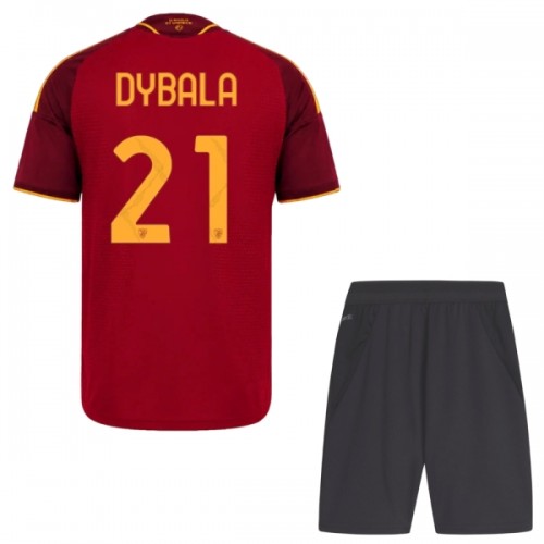 Fotballtrøye AS Roma Dybala 21 Hjemmedrakt 2026-27 Kortermet - Barn(+ Shorts) Fotballtrøye AS Roma Dybala 21 Hjemmedrakt 2026-27 Kortermet - Barn(+ Shorts)