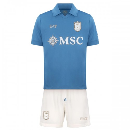 Fotballtrøye SSC SSC Napoli Hjemmedrakt 2026-27 Kortermet - Barn(+ Shorts) Fotballtrøye SSC SSC Napoli Hjemmedrakt 2026-27 Kortermet - Barn(+ Shorts)