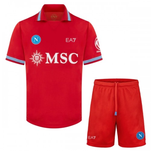 Fotballtrøye SSC SSC Napoli Tredjedrakt 2026-27 Kortermet - Barn(+ Shorts) Fotballtrøye SSC SSC Napoli Tredjedrakt 2026-27 Kortermet - Barn(+ Shorts)