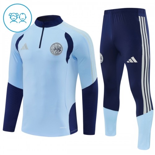 Ajax Trenings Collegegenser Kvart-Zip 2026-27 Blå - Barn Ajax Trenings Collegegenser Kvart-Zip 2026-27 Blå - Barn