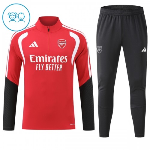 Arsenal Trenings Collegegenser Kvart-Zip 2026-27 Rød - Barn Arsenal Trenings Collegegenser Kvart-Zip 2026-27 Rød - Barn