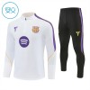 Barcelona Trenings Collegegenser Kvart-Zip 2026-27 Hvit - Barn Barcelona Trenings Collegegenser Kvart-Zip 2026-27 Hvit - Barn