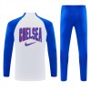 Chelsea Trenings Collegegenser Kvart-Zip 2026-27 Hvit