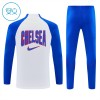Chelsea Trenings Collegegenser Kvart-Zip 2026-27 Hvit - Barn