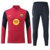 FC Barcelona Trenings Collegegenser Kvart-Zip 2026-27 Rød FC Barcelona Trenings Collegegenser Kvart-Zip 2026-27 Rød