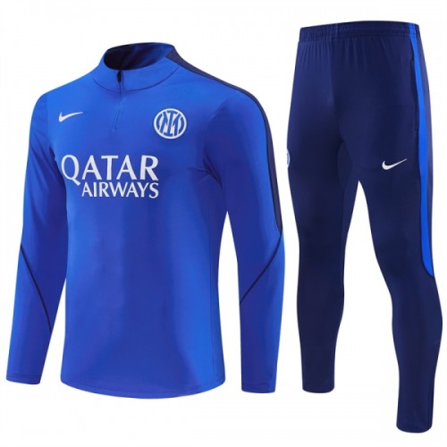 Inter Milan Trenings Collegegenser Kvart-Zip 2026-27 Blå Inter Milan Trenings Collegegenser Kvart-Zip 2026-27 Blå