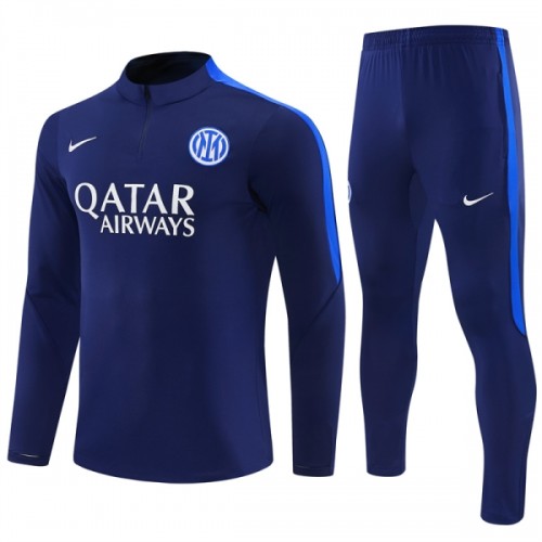 Inter Milan Trenings Collegegenser Kvart-Zip 2026-27 Blå Inter Milan Trenings Collegegenser Kvart-Zip 2026-27 Blå