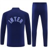 Inter Milan Trenings Collegegenser Kvart-Zip 2026-27 Blå