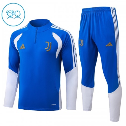 Juventus Trenings Collegegenser Kvart-Zip 2026-27 Blå - Barn Juventus Trenings Collegegenser Kvart-Zip 2026-27 Blå - Barn