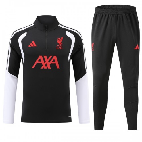 Liverpool Trenings Collegegenser Kvart-Zip 2026-27 Svart Liverpool Trenings Collegegenser Kvart-Zip 2026-27 Svart
