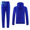Manchester United Hoodie Trenings Collegegenser 2026-27 Blå - Barn