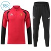 Manchester United Trenings Collegegenser Kvart-Zip 2026-27 Rød - Barn Manchester United Trenings Collegegenser Kvart-Zip 2026-27 Rød - Barn