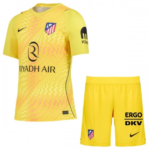 Fotballtrøye Atlético Madrid Keeper 2026-27 Kortermet Gul - Barn(+ Shorts) Fotballtrøye Atlético Madrid Keeper 2026-27 Kortermet Gul - Barn(+ Shorts)