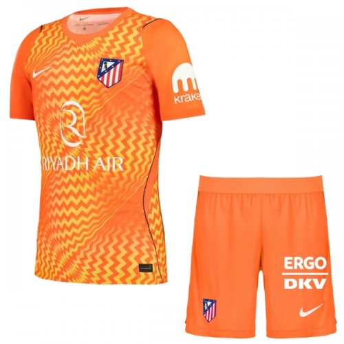 Fotballtrøye Atlético Madrid Keeper 2026-27 Kortermet Oransje - Barn(+ Shorts) Fotballtrøye Atlético Madrid Keeper 2026-27 Kortermet Oransje - Barn(+ Shorts)