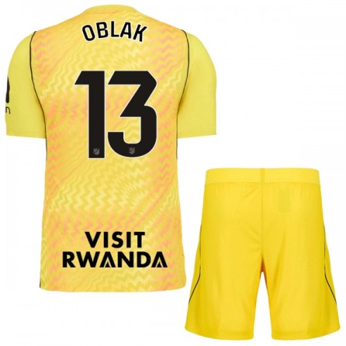 Fotballtrøye Atlético Madrid Oblak 13 Keeper 2026-27 Kortermet Gul - Barn(+ Shorts) Fotballtrøye Atlético Madrid Oblak 13 Keeper 2026-27 Kortermet Gul - Barn(+ Shorts)
