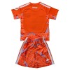 Fotballtrøye Real Madrid Keeper 2026-27 Kortermet Oransje - Barn(+ Shorts)