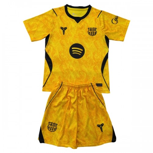 Fotballtrøye FC Barcelona Bortedrakt Keeper 2026-27 Kortermet Gul - Barn(+ Shorts) Fotballtrøye FC Barcelona Bortedrakt Keeper 2026-27 Kortermet Gul - Barn(+ Shorts)
