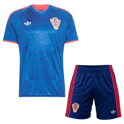 Fotballtrøye Kroatia Bortedrakt 2026-27 Kortermet - Barn(+ Shorts) Fotballtrøye Kroatia Bortedrakt 2026-27 Kortermet - Barn(+ Shorts)
