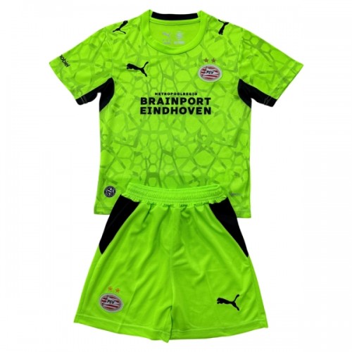 Fotballtrøye PSV Eindhoven Keeper 2026-27 Kortermet Grønn - Barn(+ Shorts) Fotballtrøye PSV Eindhoven Keeper 2026-27 Kortermet Grønn - Barn(+ Shorts)