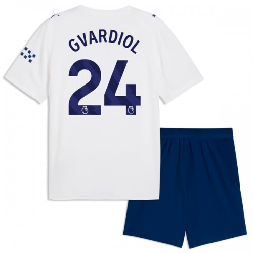 Fotballtrøye Manchester City Gvardiol 24 Tredjedrakt 2026-27 Kortermet - Barn(+ Shorts) Fotballtrøye Manchester City Gvardiol 24 Tredjedrakt 2026-27 Kortermet - Barn(+ Shorts)