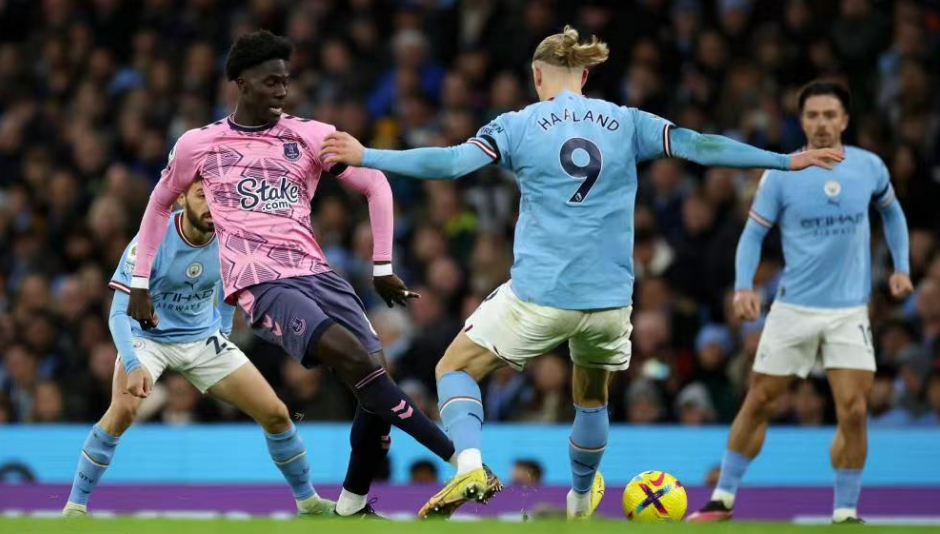 Haaland scoret mål på rad, Manchester City 1-1 Everton